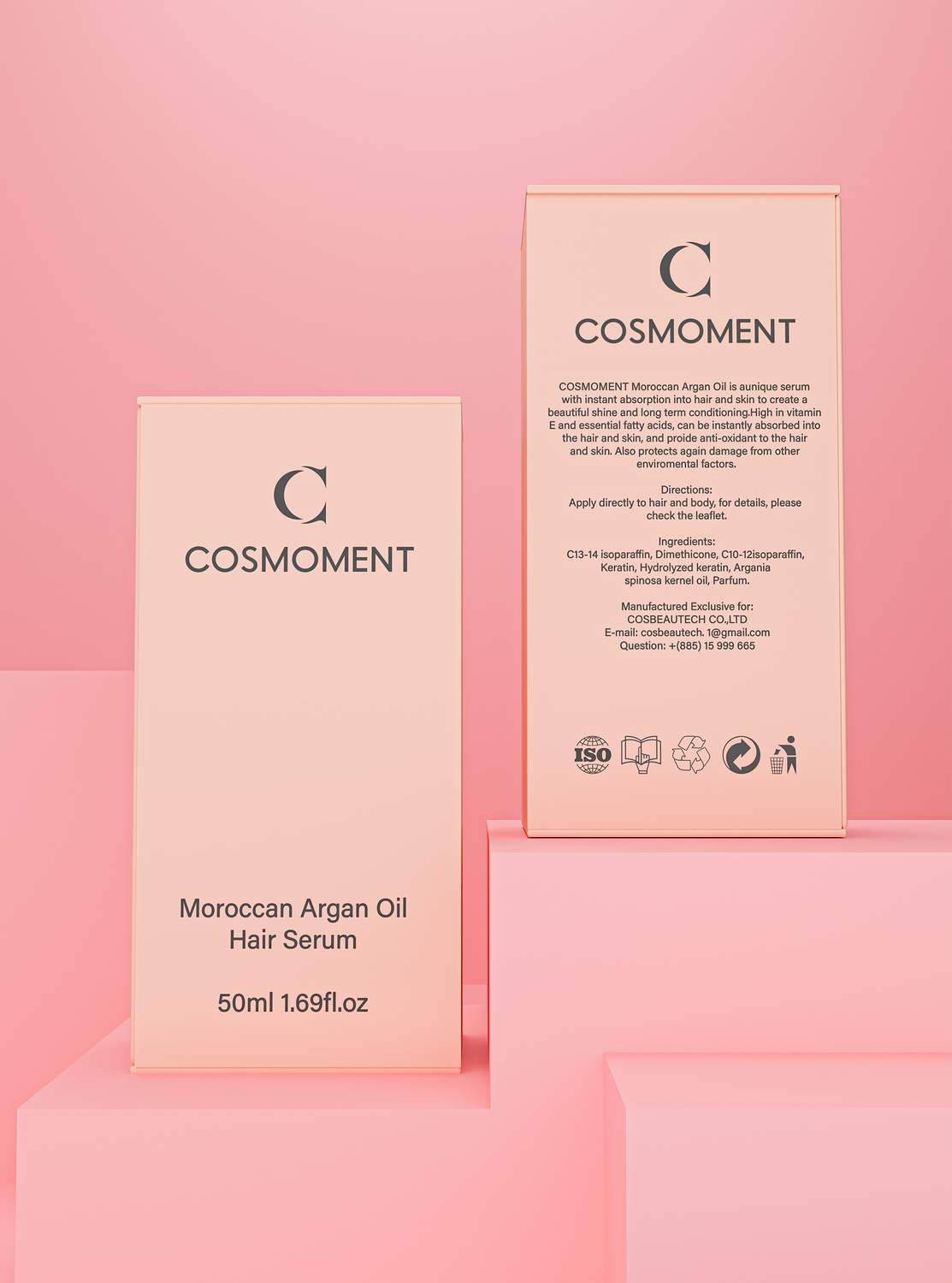 COSMOMENT Moroccan Argan Hair Oil - Image 1